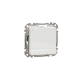 Socket 1-gang flush-mounted with side earth, screw terminals and shutters, with lid white SEDNA Design