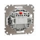 2-gang switch (1+1) flush-mounted (mech.) white Sedna Design