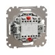 Double 2-way switch flush-mounted (mech.) white Sedna Design