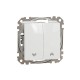 Roller Blind Push-Button flush-mounted (mech.) white Sedna Design