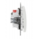 Roller Blind Push-Button flush-mounted (mech.) white Sedna Design
