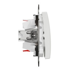 2-pole switch flush-mounted (mech.) 16A white Sedna Design 