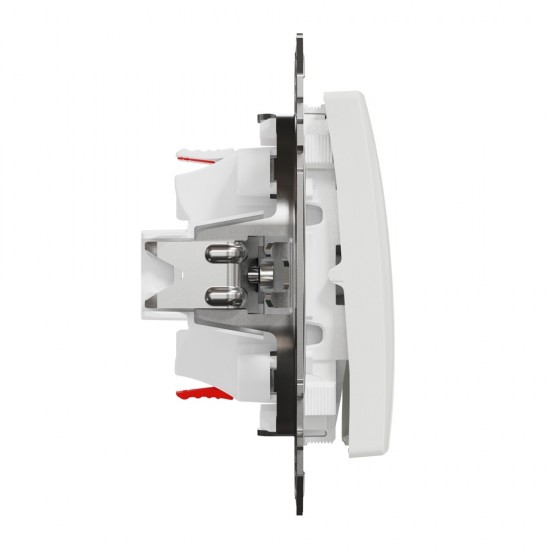2-pole switch flush-mounted (mech.) 16A white Sedna Design