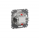2-pole switch with red lamp flush-mounted (mech.) 16A white Sedna Design