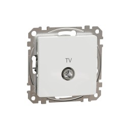 End-of-line TV socket 4 dB (mech.), white, Sedna Design