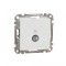 End-of-line TV socket 4 dB (mech.), white, Sedna Design
