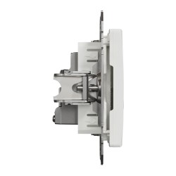 End-of-line TV socket 4 dB (mech.), white, Sedna Design