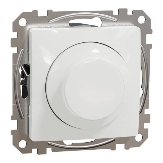 Rotary dimmer flush-mounted (mech.) 0-370W (LED 0–200W) white Sedna Design