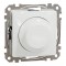 Drehdimmer Unterputz (Eins.) 0–370 W (LED 0–200 W), Weiß, Sedna Design