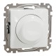 Rotary dimmer flush-mounted (mech.) 0-370W (LED 0–200W) white Sedna Design