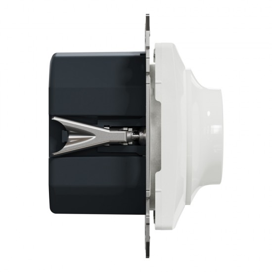 Rotary dimmer flush-mounted (mech.) 0-370W (LED 0–200W) white Sedna Design