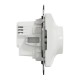 Rotary LED dimmer flush-mounted (mech.) RC / RL 5-200W white Sedna Design