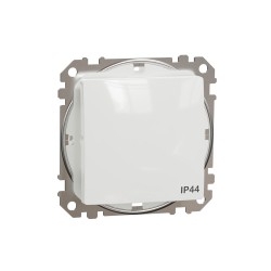 1-way switch (flush-mounted (mech.) white IP44 Sedna Design 