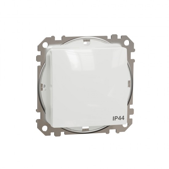 1-way switch (flush-mounted (mech.) white IP44 Sedna Design
