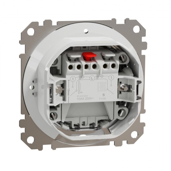 2-gang switch (1+1) flush-mounted (mech.) IP44 white Sedna Design
