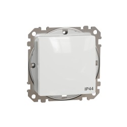 Wechselschalter 10AX (Eins.) IP44 Weiß, Sedna Design