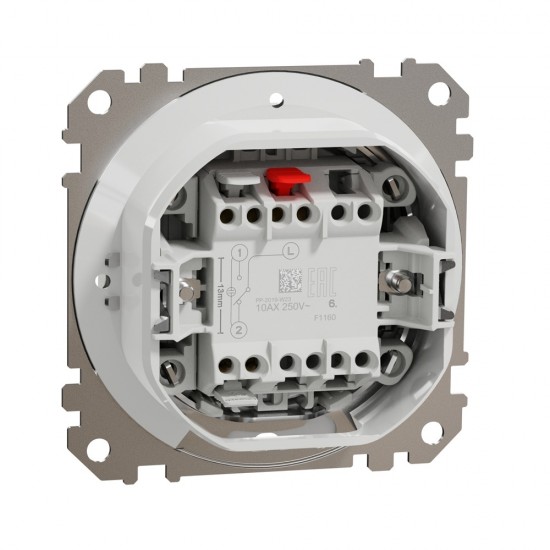 Wechselschalter 10AX (Eins.) IP44 Weiß, Sedna Design