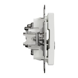 End-of-line TV/R socket 4 dB (mech.), white, Sedna Design