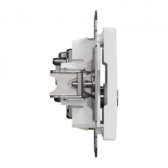 End-of-line TV/R socket 4 dB (mech.), white, Sedna Design