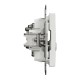 End-of-line TV/R socket 4 dB (mech.), white, Sedna Design