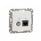 Data + TV sockets 1xRJ45 CAT6 UTP (mech.), white, Sedna Design