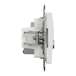 Data + TV sockets 1xRJ45 CAT6 UTP (mech.), white, Sedna Design
