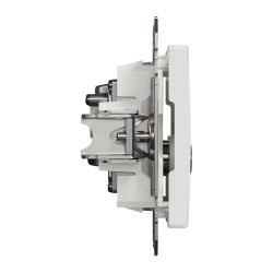 End-of-line TV/SAT socket 4 dB (mech.), white, Sedna Design