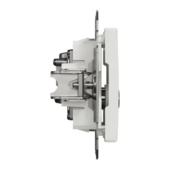 End-of-line TV/SAT socket 4 dB (mech.), white, Sedna Design