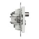 End-of-line TV/R/SAT socket 4 dB (mech.), white, Sedna Design