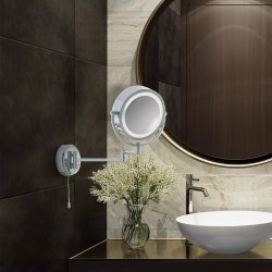 Searchlight mirror with light and touch switch 60WxE14, IP44, 11824