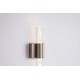 Searchlight LED Bathroom Wall Light, Satin Bronze with Crystal 20372BZ