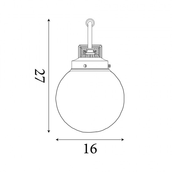 Searchlight wall light Tumbler Belvue IP44 3259AB