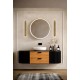 Searchlight LED Wall Light, Satin Brass Metal with Clear Acrylic IP44 Couper 55910SB