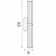 Searchlight wall LED light Clamp IP44 63126-1GO