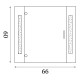 Searchlight Illuminated Bathroom Mirror Cabinet with Shaver Socket, IP44 6560