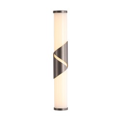 Searchlight LED Bathroom Wall Light, Bronze & Opal Glass IP44 Wrap 77610-37BZ