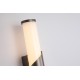 Searchlight LED Bathroom Wall Light, Bronze & Opal Glass IP44 Wrap 77610-37BZ