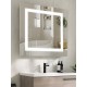 Searchlight Rectangular LED Bathroom Mirror, Mirrored Glass, IP44 8510