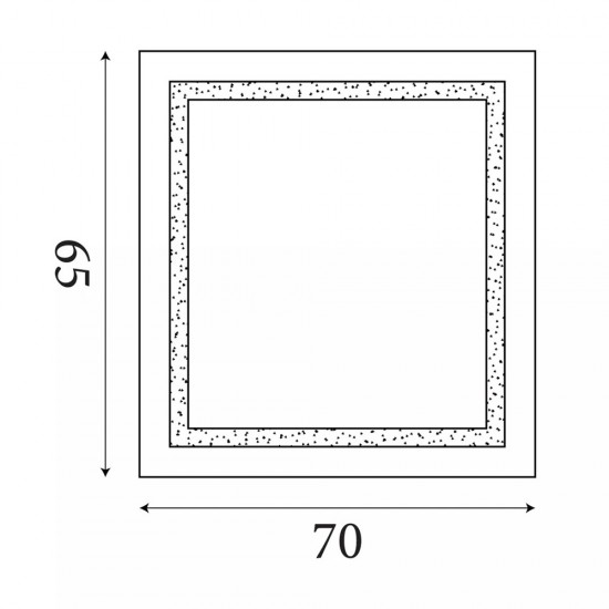 Searchlight Rectangular LED Bathroom Mirror, Mirrored Glass, IP44 8510