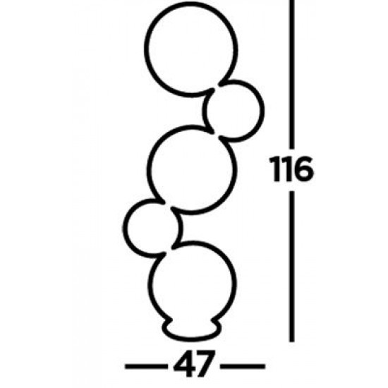 Searchlight floor lamp Cirque, LED, 40.6W, EU25771-5BK