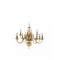 Searchlight chandelier Fishnet brass, 12x60WxE14, 1019-12AB