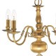 Searchlight chandelier Fishnet brass, 5x60WxE14, 1019-5AB