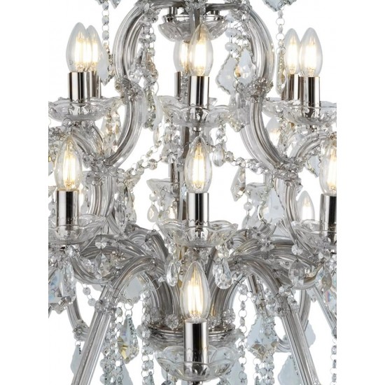 Searchlight chandelier Marie Therese, 30x60WxE14, 3314-30