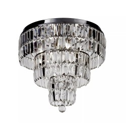 Searchlight chandelier Empire, 6x60WxE14, Chrome Metal & Clear Crystal 61321-6CC