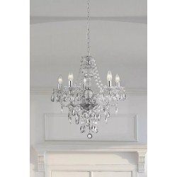 Searchlight chandelier Marie Therese, 5x60WxE14, 8885-5CL