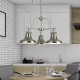 Searchlight pendant lamp Dallas, 3x60WxE27, 3183-3SS