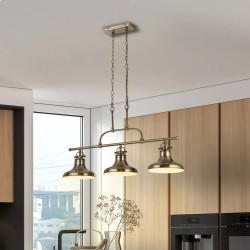 Searchlight pendant lamp Dallas, 3x60WxE27, 3193-3AB