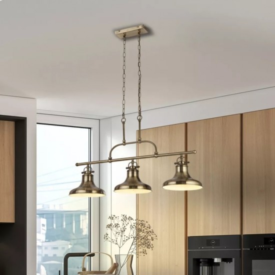 Searchlight pendant lamp Dallas, 3x60WxE27, 3193-3AB