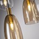 Searchlight pendant lamp Divine, 8x60WxE14, 36463-8BK