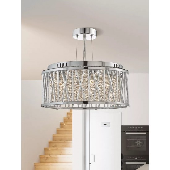 Searchlight pendant lamp Elise, 3x33WxG9, 8333-3CC